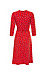 Leota Printed 3/4 Sleeve Wrap Dress Thumb 2