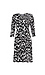 Leota Printed 3/4 Sleeve Wrap Dress Thumb 1