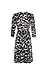 Leota Printed 3/4 Sleeve Wrap Dress Thumb 2