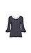 3/4 Sleeves Flare Cuffs Knit Top Thumb 1