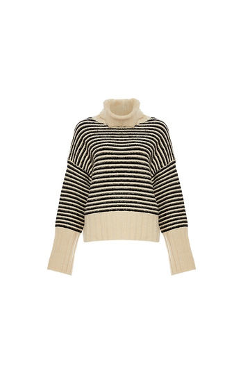 Rose Turtle Neck Sweater Slide 1