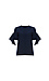 GOEN.J Arch-Shaped Ruffle-Trimmed Pinstriped Cotton Top Thumb 1