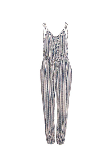 BCBGeneration Tie-Shoulder Surplice Jumpsuit Slide 1
