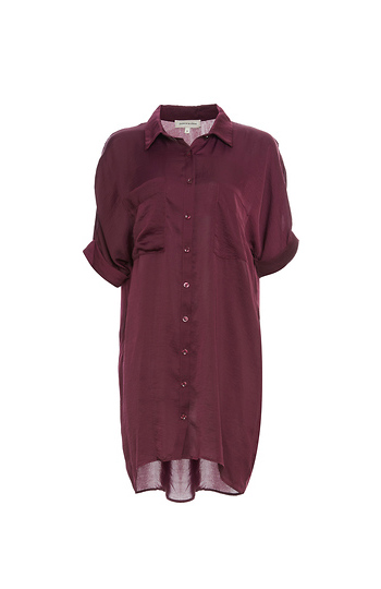 Button Up Two Pocket Tunic Slide 1