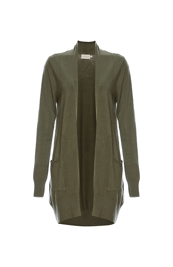 Noah Long Open Front Cardigan Slide 1