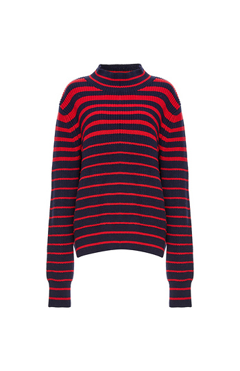 Again Piper Mock Neck Knitted Sweater Slide 1