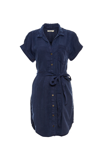 Short Sleeve Shirt Dress Slide 1