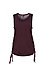 Drapey Rayon Tank Top with Shirred Sides Thumb 1