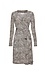 Long Sleeve Printed Wrap Dress Thumb 1