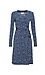 Long Sleeve Printed Wrap Dress Thumb 1