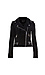 Suede Zip Up Moto Jacket Thumb 1