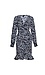 Long Sleeve Printed Wrap Dress Thumb 1