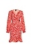 Long Sleeve Printed Wrap Dress Thumb 1