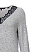 V-Neck Lace Detail Sweater Thumb 3