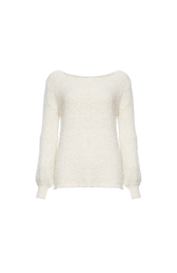 BB Dakota Fuzzy Boat Neck Sweater Slide 1