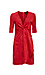 Short Sleeve Front Knot Suede Dress Thumb 1
