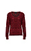 V-Neck Novelty Sequins Sweater Thumb 1