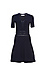 Sandro V-Neck Scalloped Hem Mini Dress Thumb 1