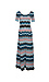 Sandro Scoop Neck Chevron Print Dress Thumb 1
