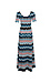 Sandro Scoop Neck Chevron Print Dress Thumb 2