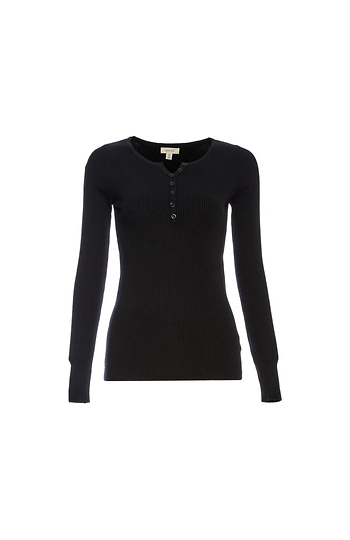 Long Sleeve Fitted Henley Slide 1