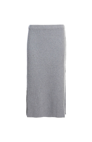 En Creme Side Slit Pencil Skirt Slide 1