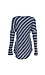 Ria Brushed Striped Hi-Low Top Thumb 2