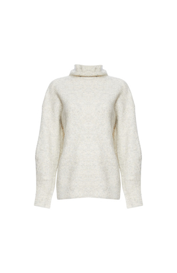 French Connection Mock Neck Ribbed Sweater Slide 1