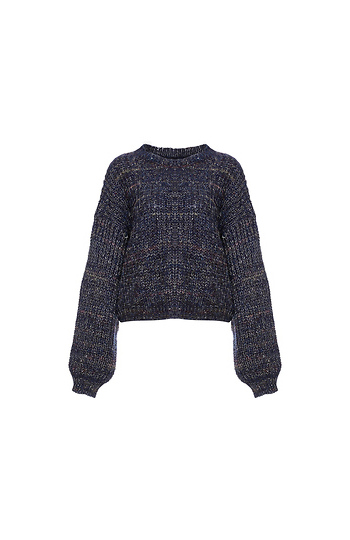 Bishop Sleeves Speckled Sweater Slide 1