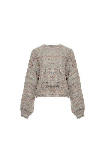 Bishop Sleeves Speckled Sweater Slide 1