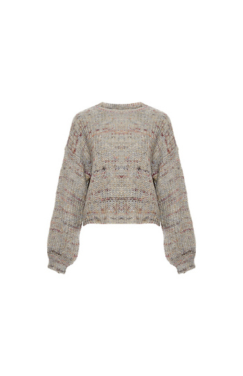 Bishop Sleeves Speckled Sweater Slide 1