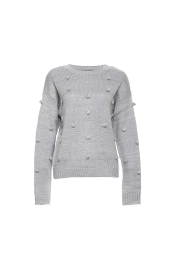 Pompom Tonal Sweater Slide 1