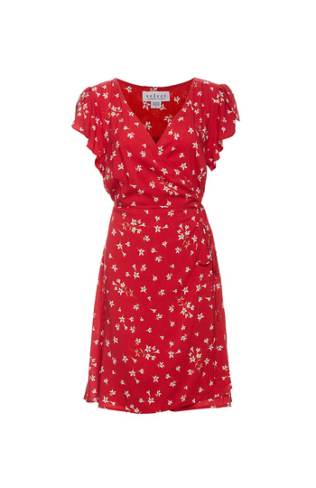 Velvet by Graham & Spencer Tulip Sleeve Wrap Dress Slide 1