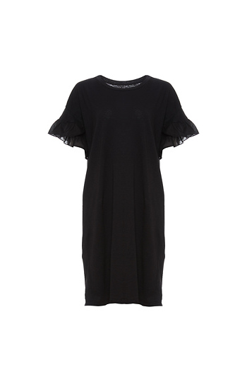 Velvet by Graham & Spencer Ruffle Sleeve Tee Dress Slide 1