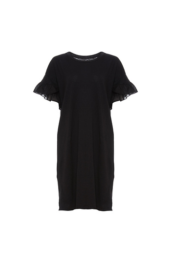 Velvet by Graham & Spencer Ruffle Sleeve Tee Dress Slide 1