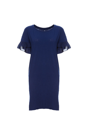 Velvet by Graham & Spencer Ruffle Sleeve Tee Dress Slide 1