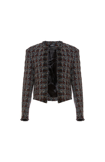 Isabel Marant Frayed Hem Cropped Jacket Slide 1