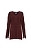 Stitches & Stripes V-Neck Ribbed Long Sweater Thumb 1