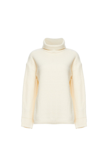 Mystree Turtleneck Fuzzy Sweater Slide 1