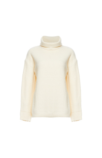 Mystree Turtleneck Fuzzy Sweater Slide 1