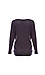 Knotted Front V-Neck Long Sleeve Top Thumb 2