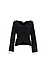 Front Knot Contrast Cuffs Sweater Thumb 1