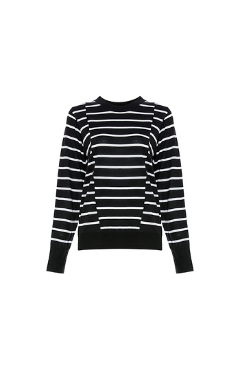 Contrast Stripes Sweater Slide 1