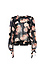 Long Blouson Sleeves Printed Top Thumb 1