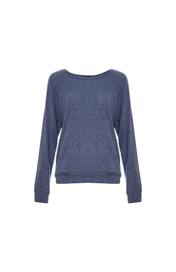 Long Sleeve Surplice Open Back Slide 1