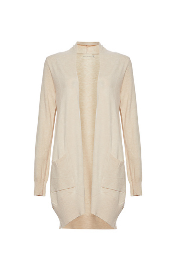 Noah Long Open Front Cardigan Slide 1