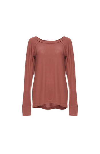 Ari Crew Neck Long Sleeve Top Slide 1