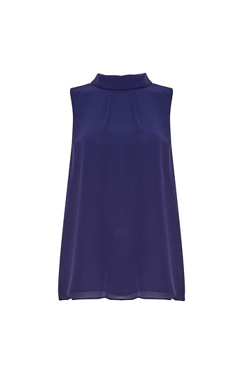 Mock Neck Sleeveless Top Slide 1