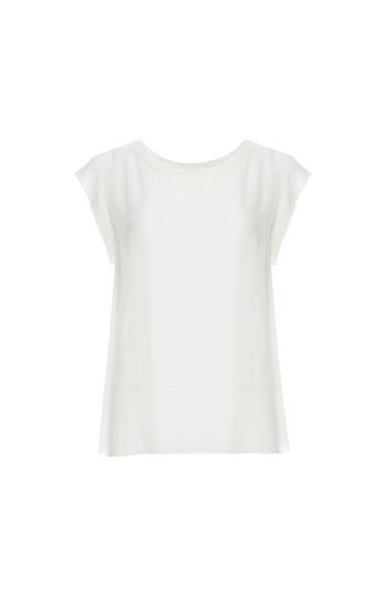 3.1 Phillip Lim Cap Sleeve Silk Blouse Slide 1