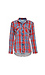 Sneak Peek Raw Hem Button Up Plaid Shirt Thumb 1